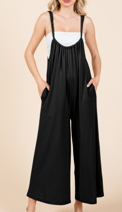 Black Relaxed Jumpsuit - Arrowhead Boutique