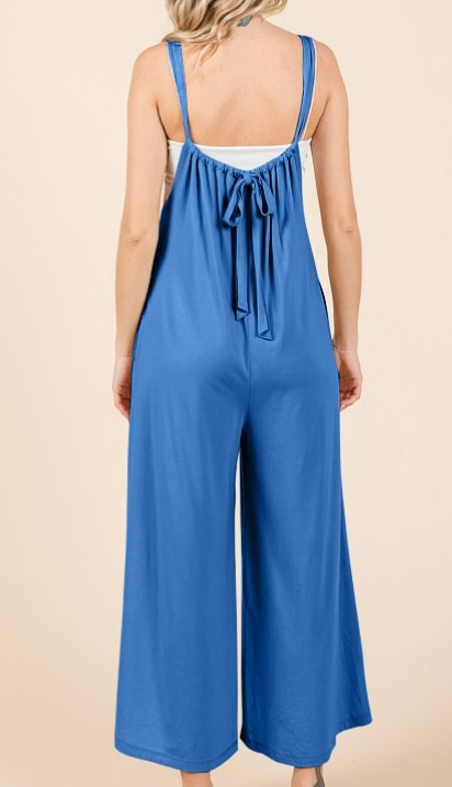 Blue Relaxed Jumpsuit - Arrowhead Boutique